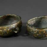 2 museum-quality bronze eartrays in the Han style … - photo 2