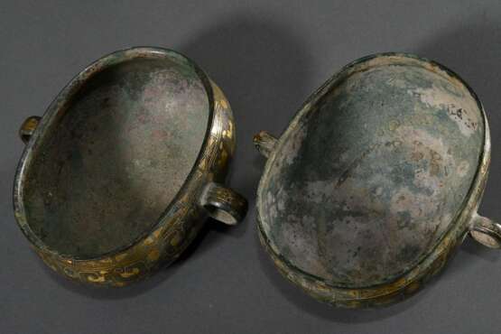 2 museum-quality bronze eartrays in the Han style … - photo 4 2 museum-quality bronze eartrays in the Han style … - photo 4