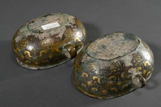2 museum-quality bronze eartrays in the Han style … - photo 5 2 museum-quality bronze eartrays in the Han style … - photo 5