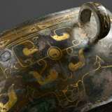 2 museum-quality bronze eartrays in the Han style … - photo 6