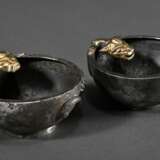 2 Fine cups in Tang style with sculpted mythical c… - photo 2