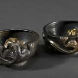 2 Fine cups in Tang style with sculpted mythical c… - photo 4
