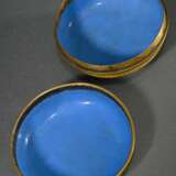 Round cloisonné box ‘Dragon’ on yellow background,… - photo 4