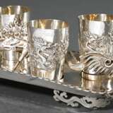 Small tray with 6 shot glasses and removable plast… - photo 1