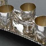 Small tray with 6 shot glasses and removable plast… - photo 2