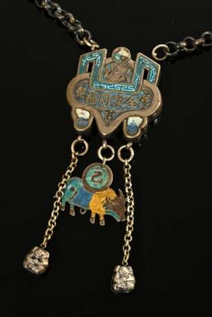 Chinese amulet necklace with double-walled pendant… - photo 2