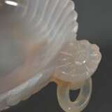 Delicate flower-shaped jade bowl or brush washer i… - photo 4