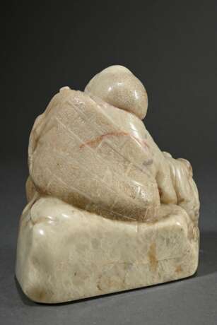 Soapstone figure ‘Seated Luohan in kasaya with you… - photo 4 Soapstone figure ‘Seated Luohan in kasaya with you… - photo 4