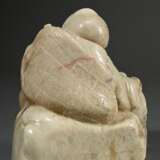 Soapstone figure ‘Seated Luohan in kasaya with you… - photo 4