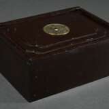 Mahjong game in wooden box with bronze ‘cash coin’… - photo 5