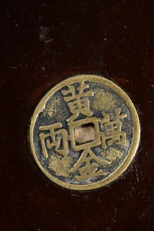 Mahjong game in wooden box with bronze ‘cash coin’… - photo 6 Mahjong game in wooden box with bronze ‘cash coin’… - photo 6