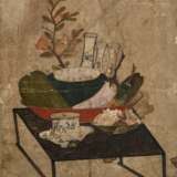 3 Diverse koreanische Aquarelle mit Schriftzeichen… - Foto 2