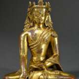 ‘Seated Buddha in Bhumisparsha Mudra’, fire-gilded… - photo 1