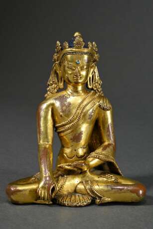 ‘Seated Buddha in Bhumisparsha Mudra’, fire-gilded… - photo 1 ‘Seated Buddha in Bhumisparsha Mudra’, fire-gilded… - photo 1