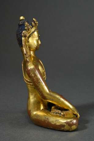 ‘Seated Buddha in Bhumisparsha Mudra’, fire-gilded… - photo 3 ‘Seated Buddha in Bhumisparsha Mudra’, fire-gilded… - photo 3