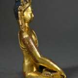 ‘Seated Buddha in Bhumisparsha Mudra’, fire-gilded… - photo 3