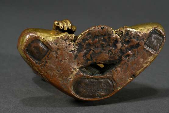 ‘Seated Buddha in Bhumisparsha Mudra’, fire-gilded… - photo 4 ‘Seated Buddha in Bhumisparsha Mudra’, fire-gilded… - photo 4