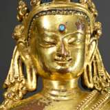 ‘Seated Buddha in Bhumisparsha Mudra’, fire-gilded… - photo 5