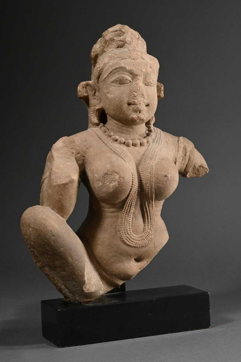 Indian sandstone torso ‘Female figure’, probably p… Indian sandstone torso ‘Female figure’, probably p…