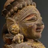 Indische Holz Figur "Weibliche Gottheit Parvati" (… - Foto 5