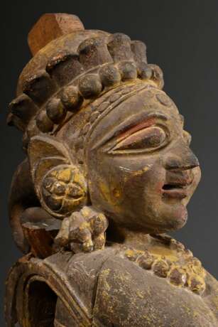 Indische Holz Figur "Weibliche Gottheit Parvati" (… - Foto 5