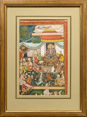 Miniaturmalerei im Mogul Stil "Fest am Hof des Sha… - Foto 2