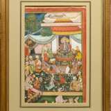 Miniaturmalerei im Mogul Stil "Fest am Hof des Sha… - Foto 2