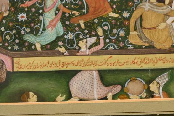 Miniaturmalerei im Mogul Stil "Fest am Hof des Sha… - Foto 3