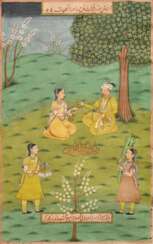 Miniaturmalerei im Mogul Stil "Picknick im Garten"…