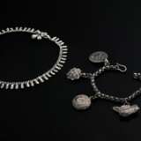2 Various Indian chains: 1x charm bracelet with 6 … - photo 1