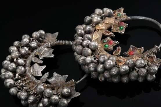 2 Pairs of various Indian earrings: pair of hoop e… - photo 2 2 Pairs of various Indian earrings: pair of hoop e… - photo 2