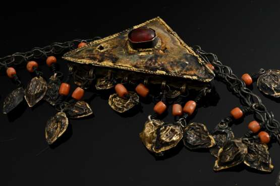 Opulent Uzbek Khiva wedding necklace with ear and … - фото 5 Opulent Uzbek Khiva wedding necklace with ear and … - фото 5