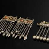 3 Various pieces of Tekke Turkmen jewellery: ‘Bazb… - photo 2