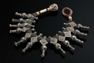 Bracelet with 12 pendants ‘Stylised flowers over b…