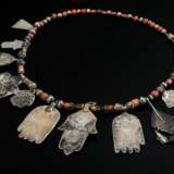Marokkanische Kette mit diversen Silber-, Korallen… - Foto 5