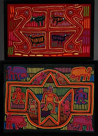2 Various Colombian Kuna molas, ‘Man in Landscape’… - фото 1