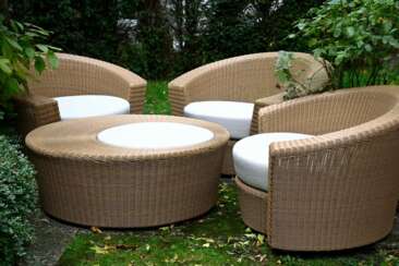 4-Pieces of Dedon ‘Hemisphere’ seating set made of…
