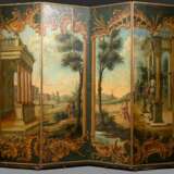 Large 4-part screen ‘Ideal landscape with palace a… - photo 1