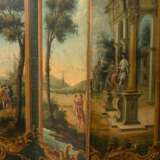 Large 4-part screen ‘Ideal landscape with palace a… - photo 2
