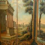 Large 4-part screen ‘Ideal landscape with palace a… - photo 3