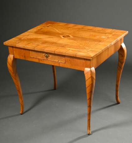 Baroque desk on curved legs with drawer in the fra… - photo 1 Baroque desk on curved legs with drawer in the fra… - photo 1