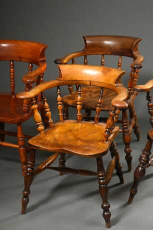 4 Various English captain's chairs with ergonomic … - photo 2 4 Various English captain's chairs with ergonomic … - photo 2
