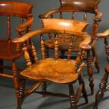 4 Various English captain's chairs with ergonomic … - photo 2