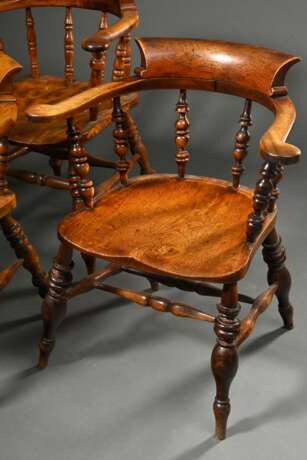 4 Various English captain's chairs with ergonomic … - photo 3 4 Various English captain's chairs with ergonomic … - photo 3
