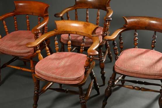4 Various English captain's chairs with ergonomic … - photo 5 4 Various English captain's chairs with ergonomic … - photo 5