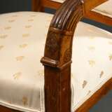 French armchair with sculpted cornucopia armrests,… - photo 2