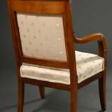 French armchair with sculpted cornucopia armrests,… - photo 4