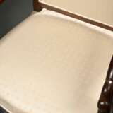 Pair of French armchairs with sculpted swan armres… - фото 2