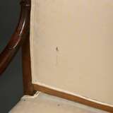 Pair of French armchairs with sculpted swan armres… - фото 4