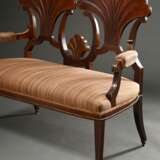 Small bench in Viennese Biedermeier style with she… - фото 2